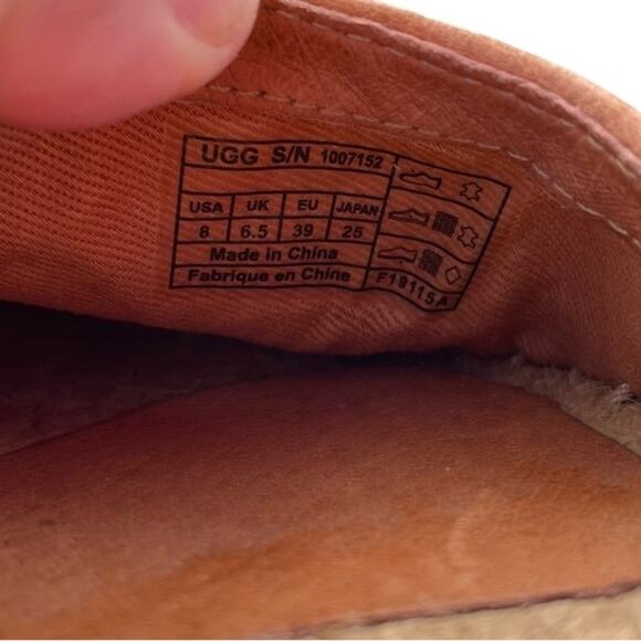 UGG Libbi Calf Hair Leopard Espadrille Flats Size 8 - Picture 7 of 8